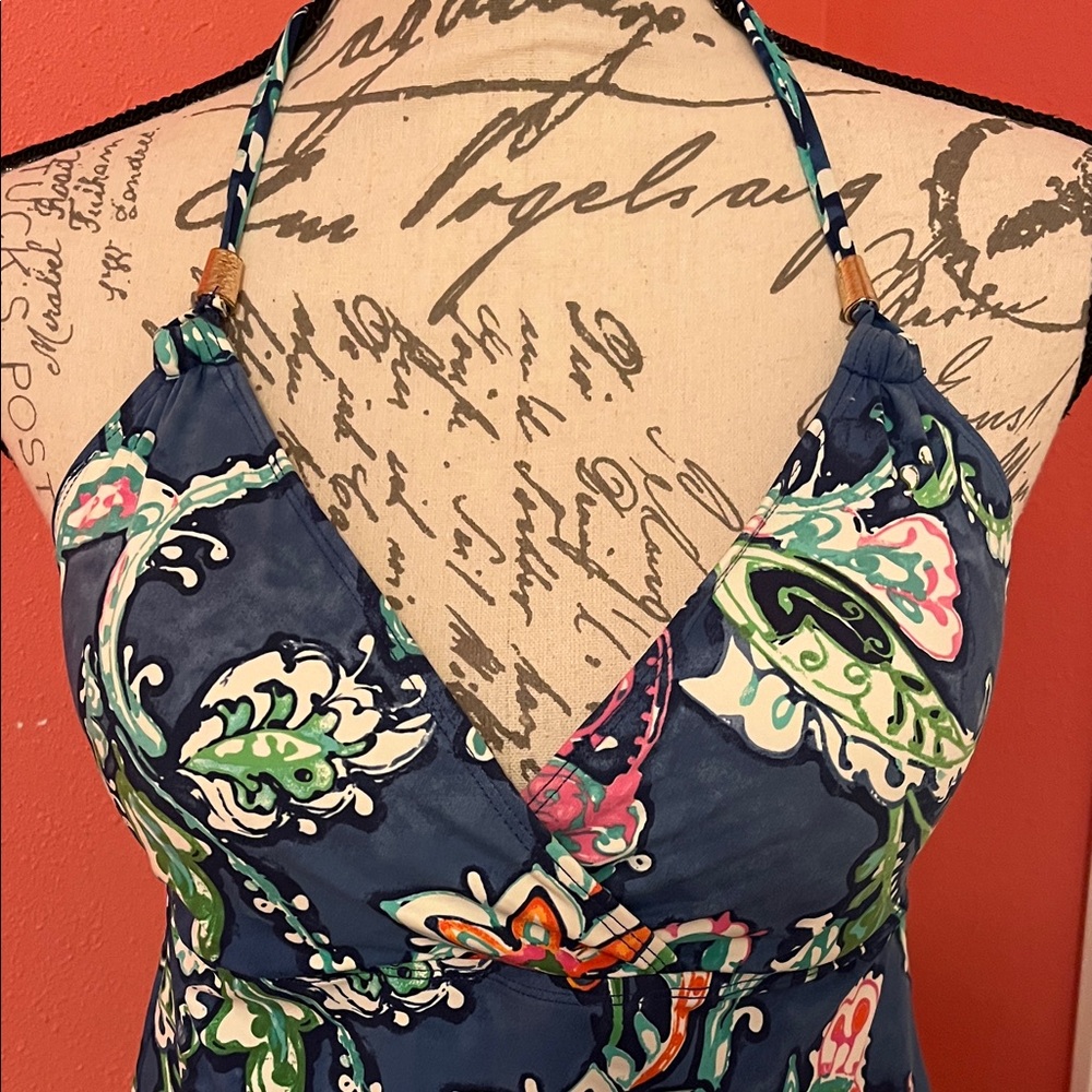 RALPH LAUREN Floral Halter Tankini Top - Picture 2 of 8